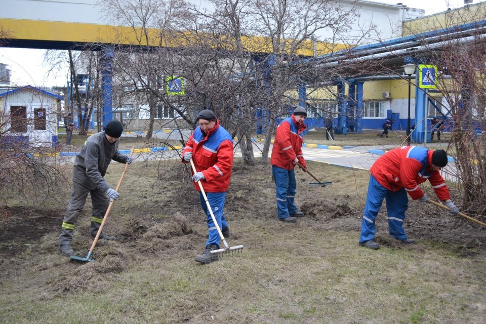 Под музыку и с хорошим настроением: на Барнаульской ТЭЦ-3 состоялся традиционный апрельский субботник