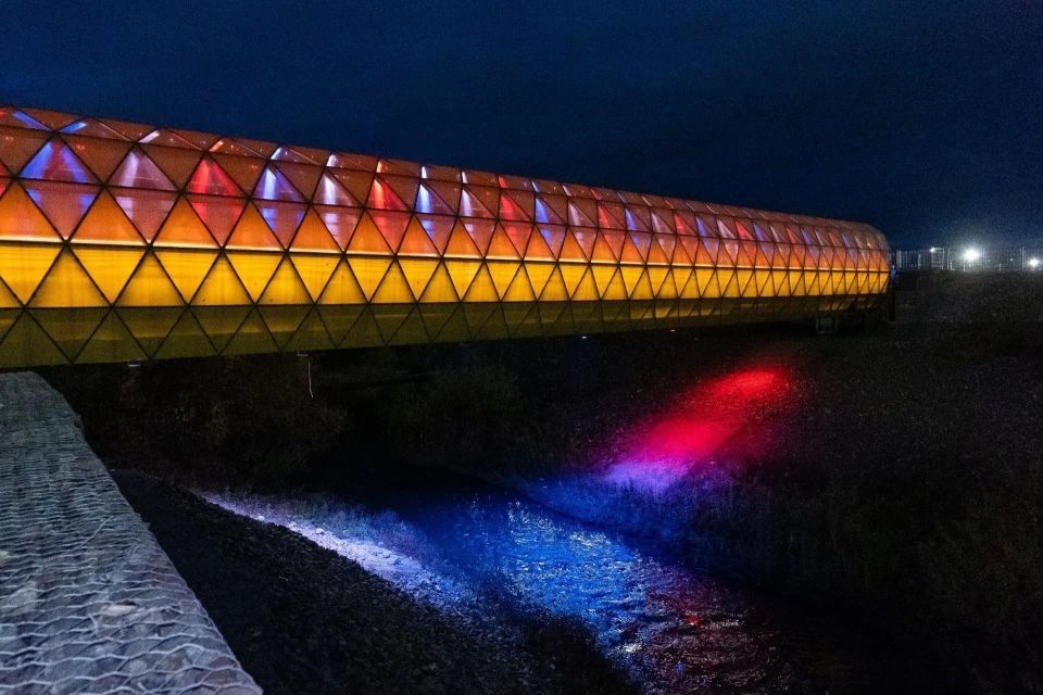 «Хрустальный» мост в Кемерове готовится к открытию